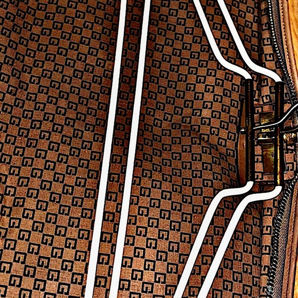 Authentic Vintage Gucci Rare Canvas Web Accent GG Interior Travel Bag - Picture 12 of 13